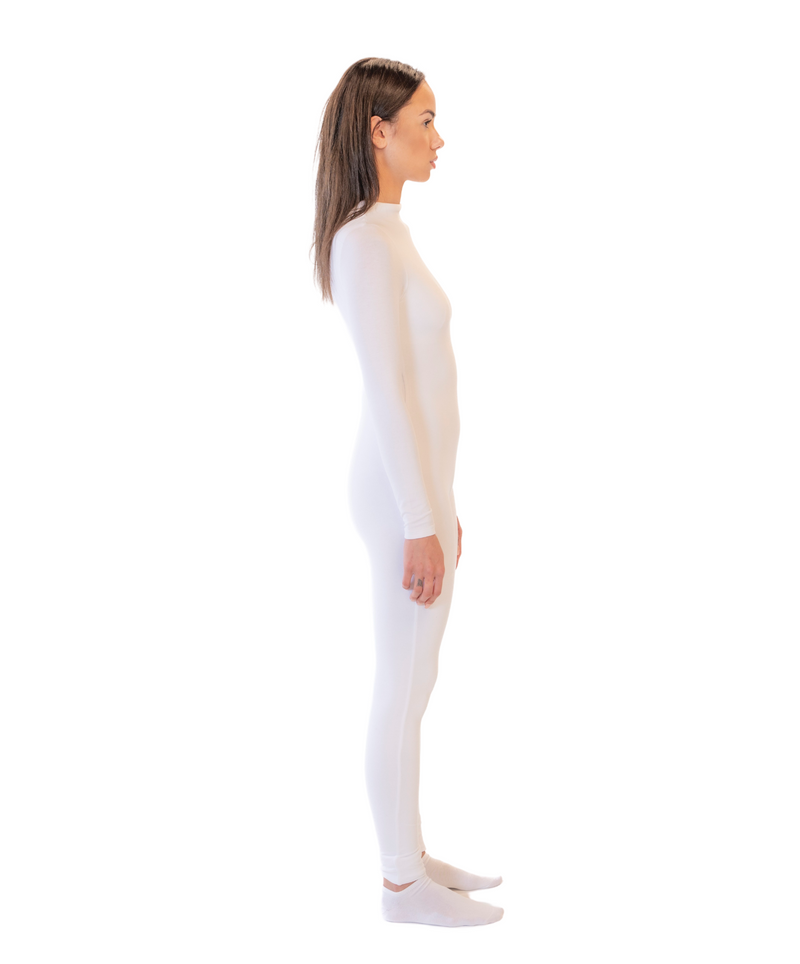 THE SECOND SKIN FULL BODY WHITE JUMPSUIT